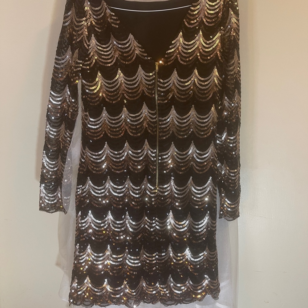 Chic Sequin Scallop Dress by Charlotte Russe